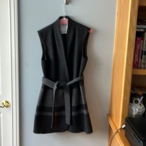 Dark gray vest with details